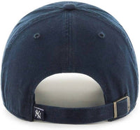 ’47 Men's New York Yankees Clean Up Adjustable Baseball Cap in navy - men's hat - detail view