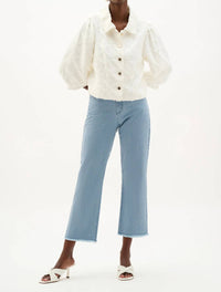 Joseph Ribkoff - Cotton Twill Jacket with Balloon Sleeves