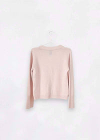 VAN KUKIL Women's Matilda Cardigan in sand - women's cardigan - detail view