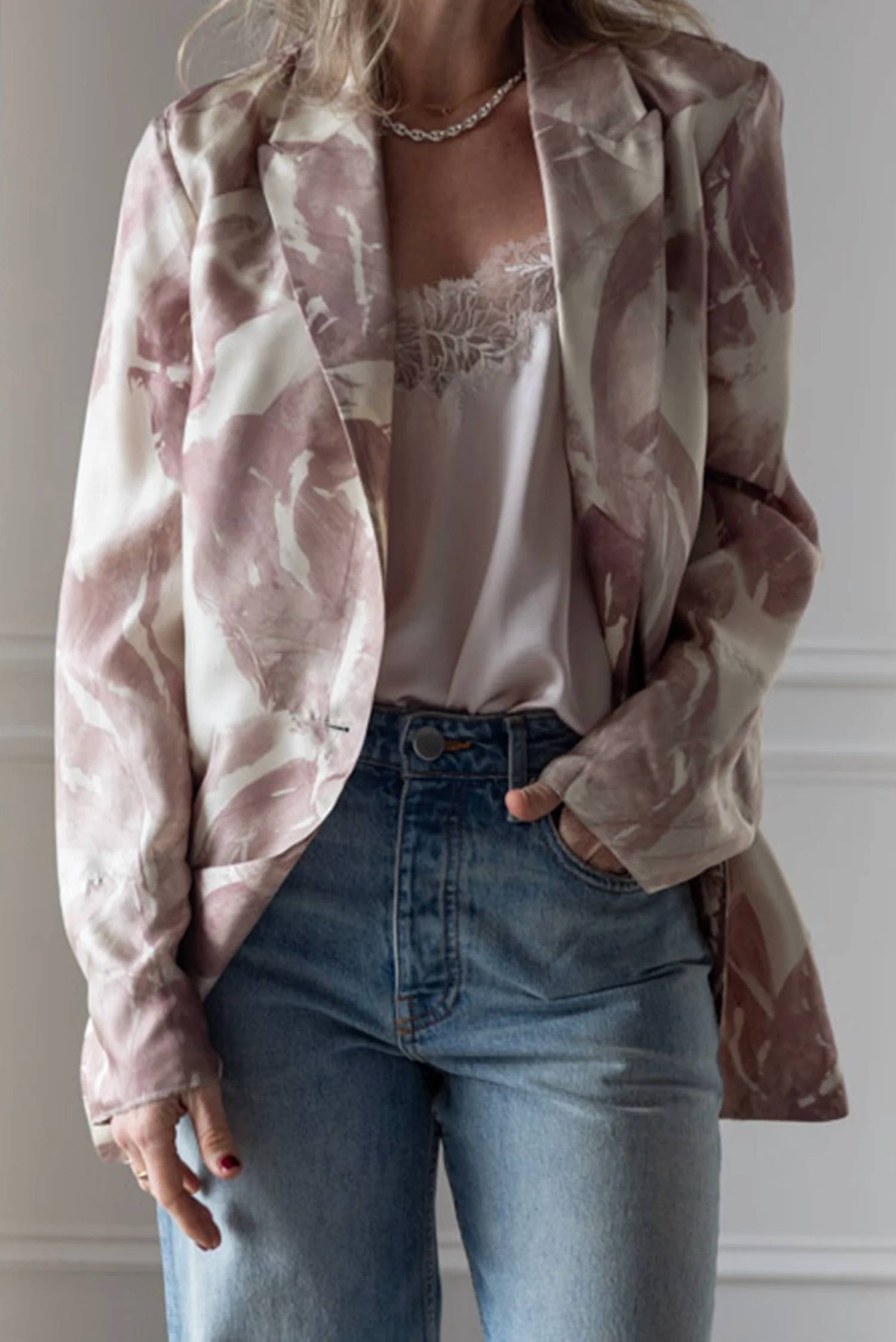 Alysi - Brushed Print Jacket