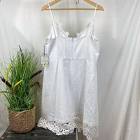 Laundry By Shelli Segal - Sleeveless Linen Crochet Trim Mini Dress