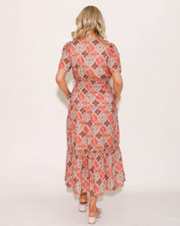 Thml - Smocked Waist Tiered Print Maxi Dress