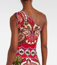 Farm Rio - One Shoulder Scallops Top