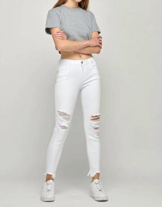 Hidden - Amelia Distressed Denim High Rise Skinny Jeans