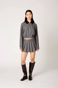 Nia - Fennel Pleated Skort