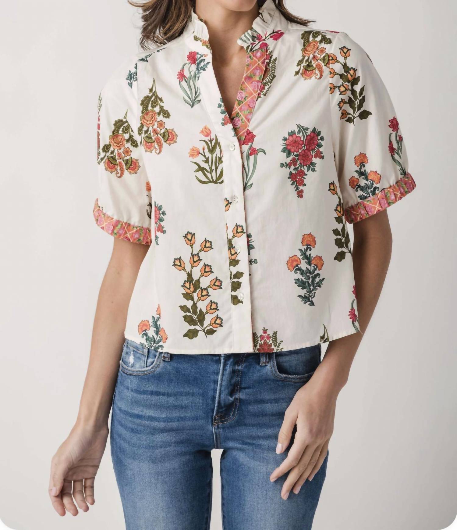 Thml - Short Sleeve Floral Top