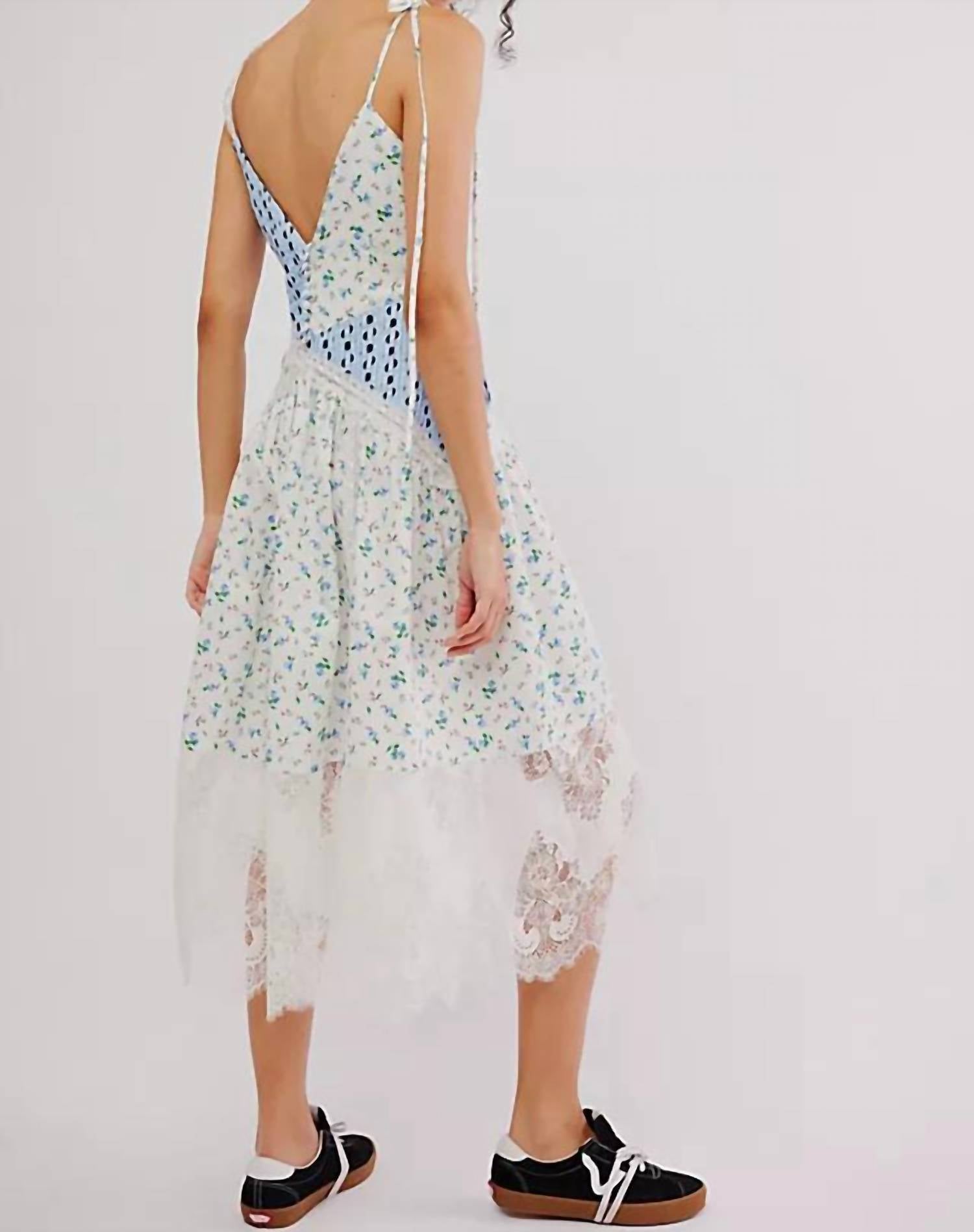 For Love & Lemons - Colby Patchwork Midi Dress