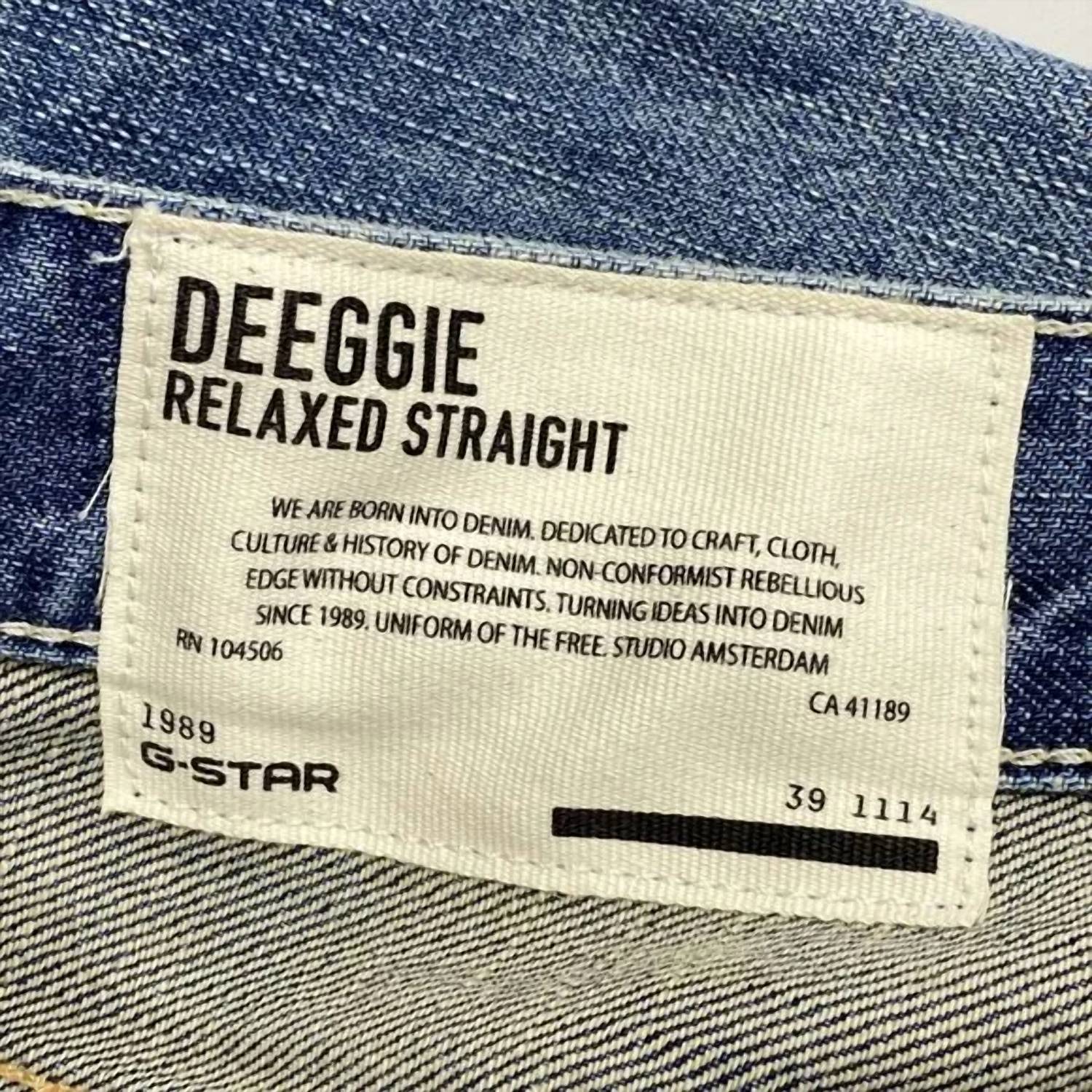 G-Star Men’s Deeggie Relaxed Straight Jeans in blue - men's jeans - view 9