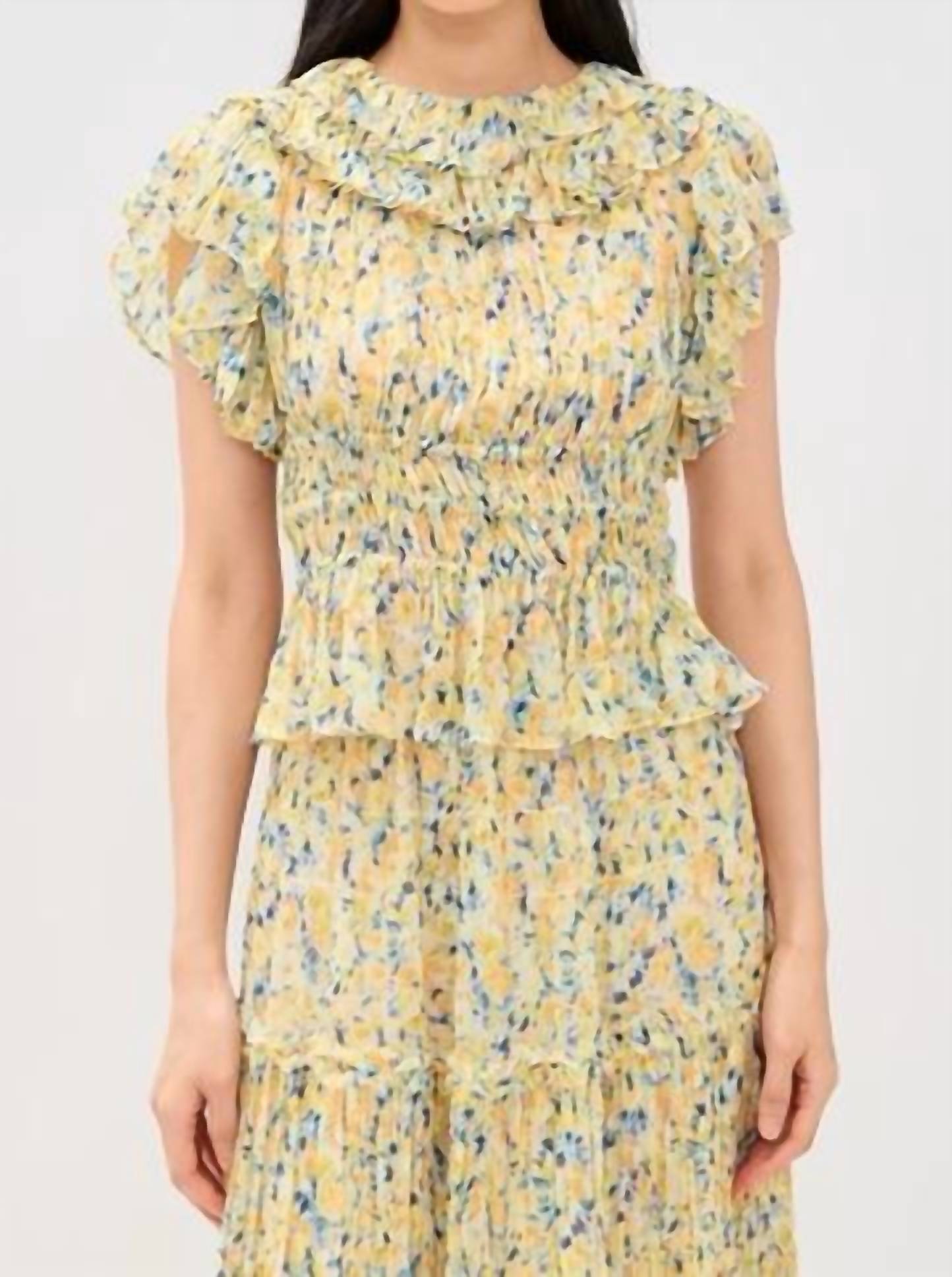 Ulla Johnson - Athene Short Sleeve Silk Top