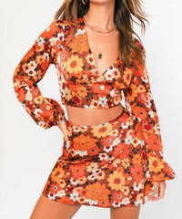 Le Lis - Floral Mini Skirt