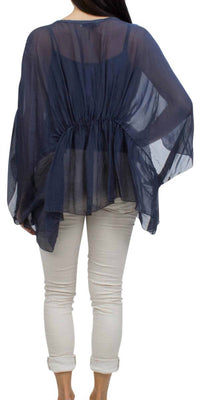 Gigi Moda - Paolita Bat-wing Scoop Neck Blouse