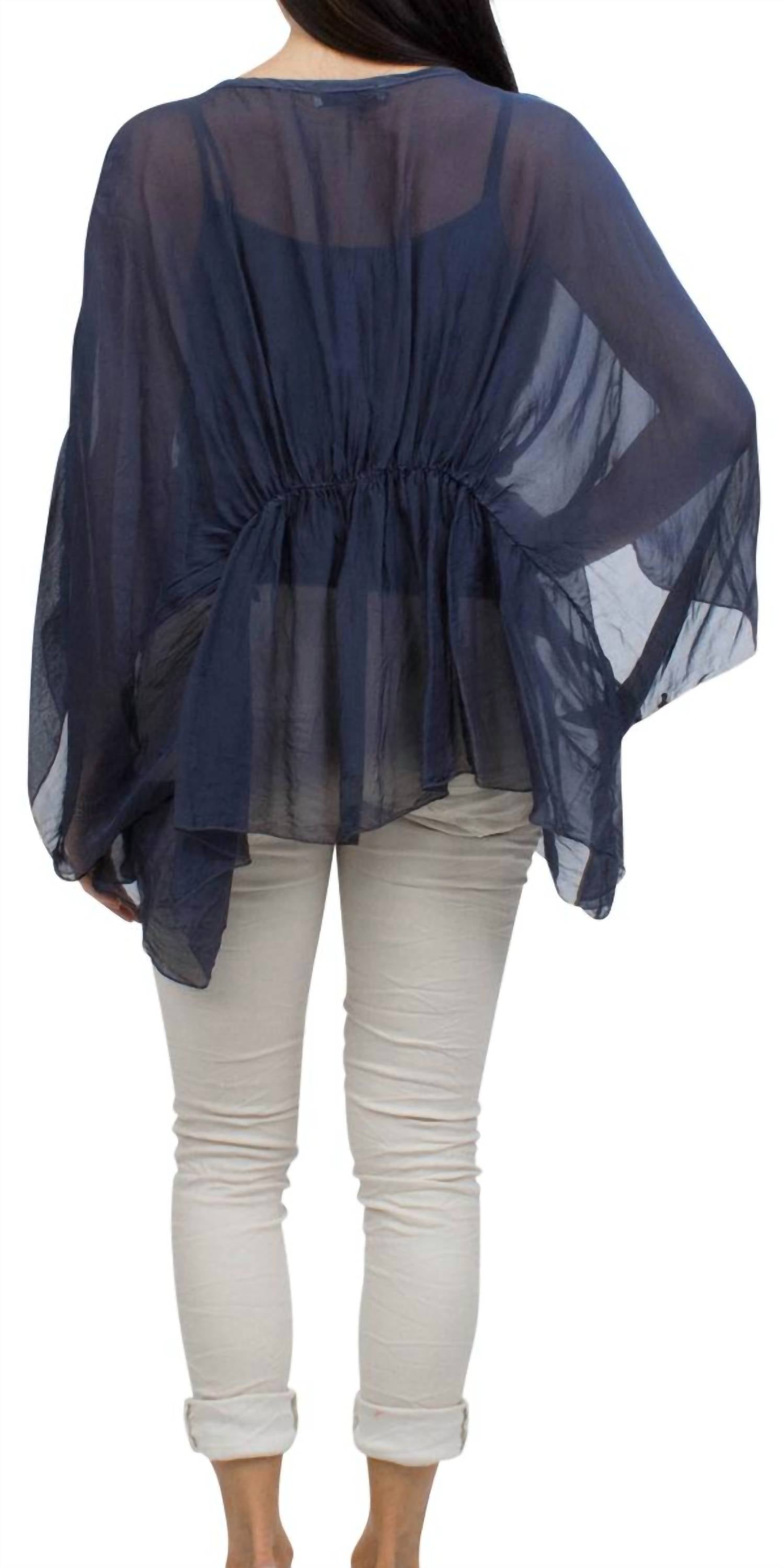 Gigi Moda - Paolita Bat-wing Scoop Neck Blouse