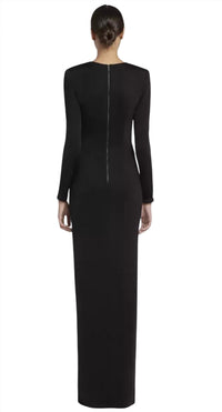 Alice + Olivia - Kyra Deep Drapey Maxi Dress