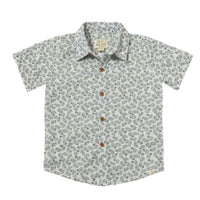 ME & HENRY Boy's Newport Woven Shirt in navy floral - kids' shirt