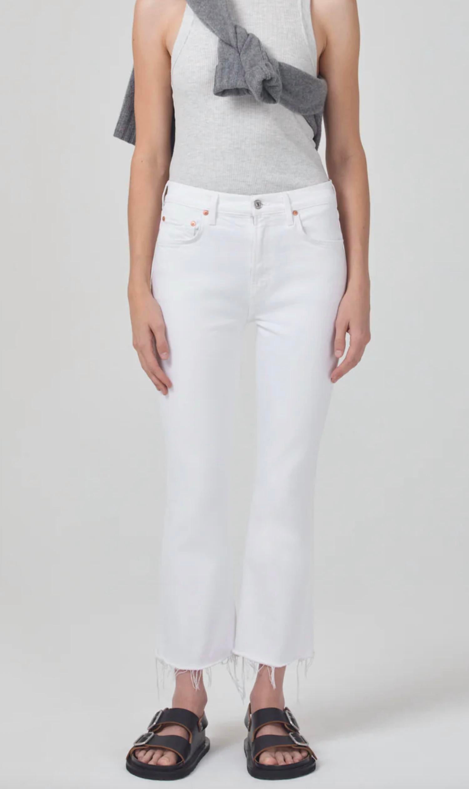 Agolde - Isola Mid Rise Cropped Boot Pants