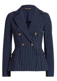 Chiara Boni - Goldas Pinstriped Double-breasted Jacket