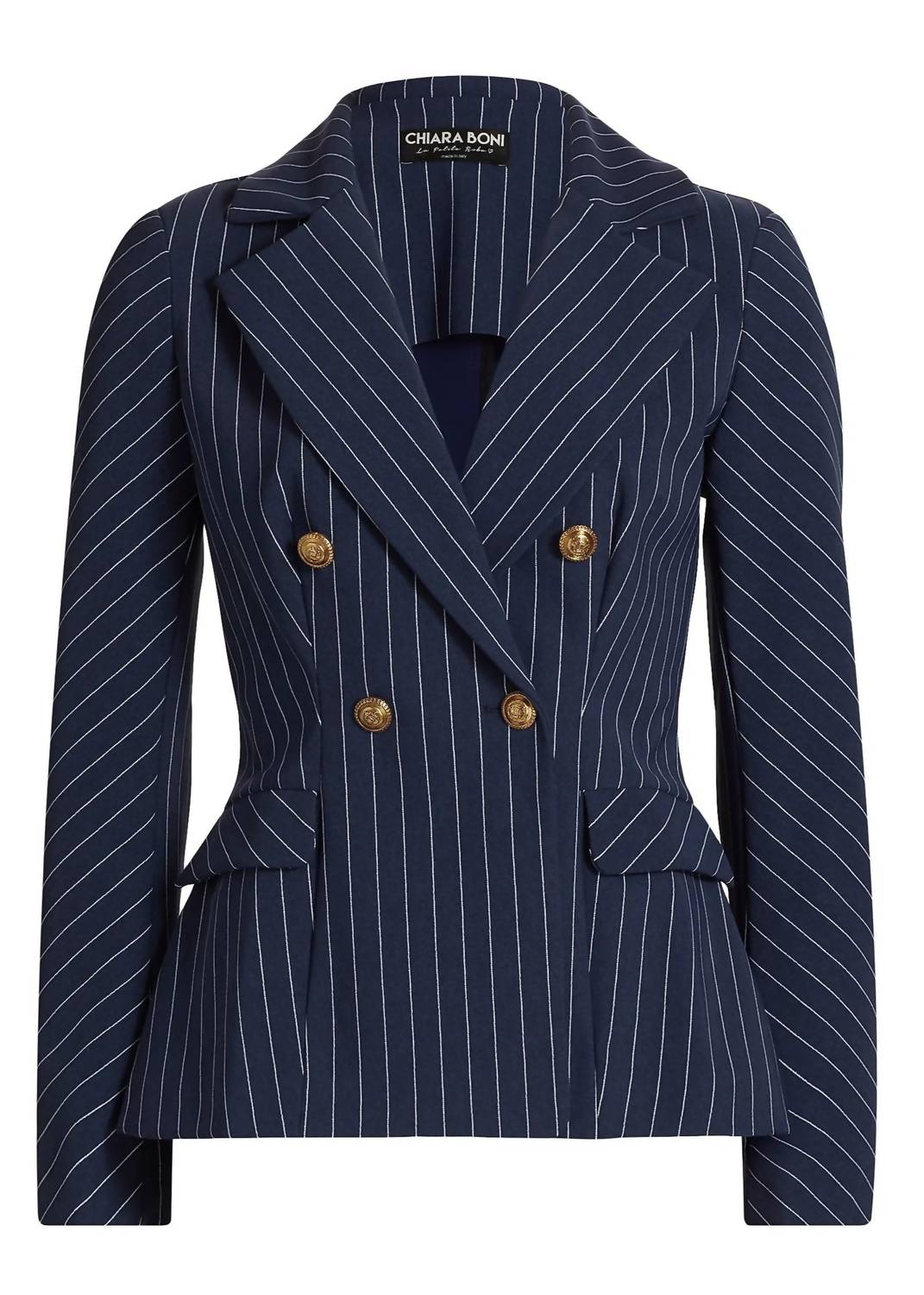 Chiara Boni - Goldas Pinstriped Double-breasted Jacket