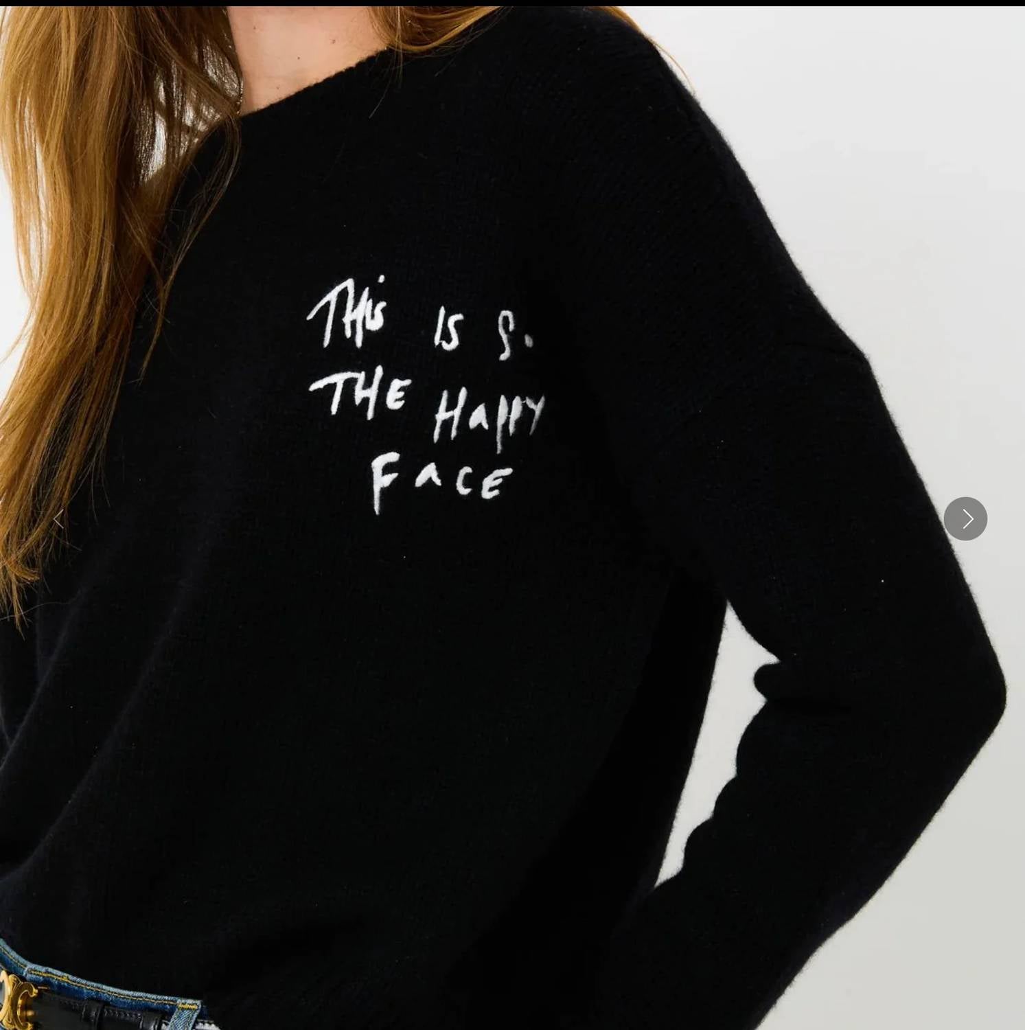 Kerri Rosenthal - Boyfriend Happy Face Sweater