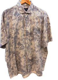 Calder Carmel - Men's Short Sleeve Floral Print Button Up Shirt