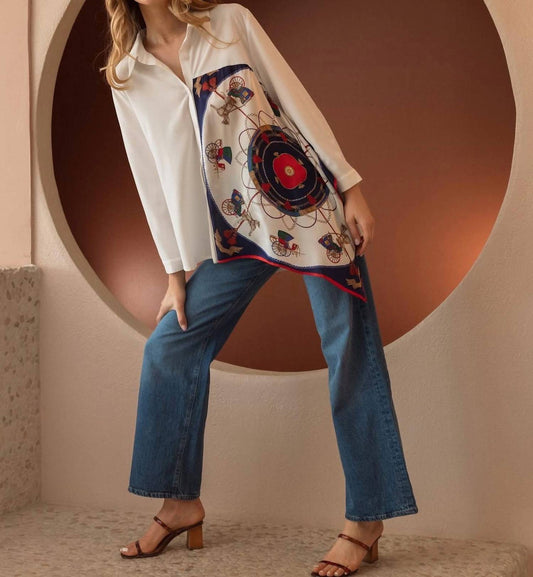 Joh - Carousel Print Button Shirt