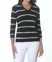 J'Envie/Eli - Lurex Stripe Top
