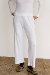 Donni. - Pointell Simple Crop Wide Leg Pants