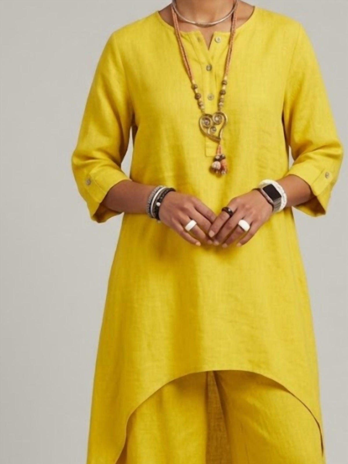 Miami Sample Apparel - Casual Long Sleeve Cotton Linen Two-piece Set