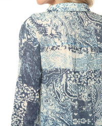 Charlie B - Printed Button-up Blouse