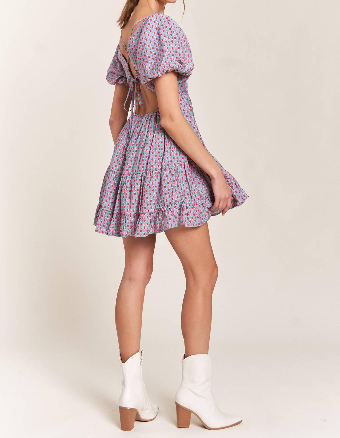 In The Beginning - Puff Sleeve Mini Dress