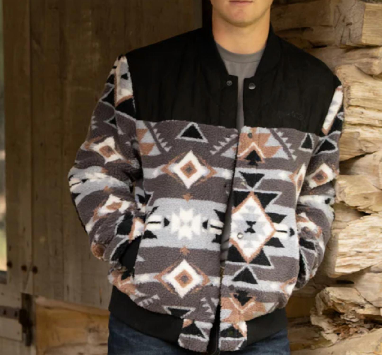 Hooey - Aztec Sherpa Bomber Jacket
