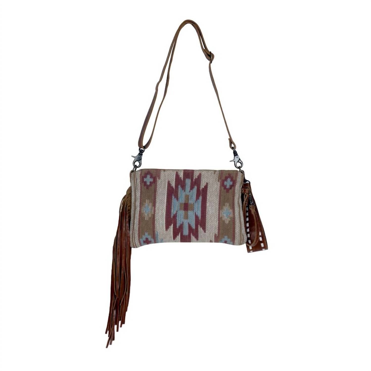 Myra Bags - Women's Tassels Hand Tooled Leather Bag