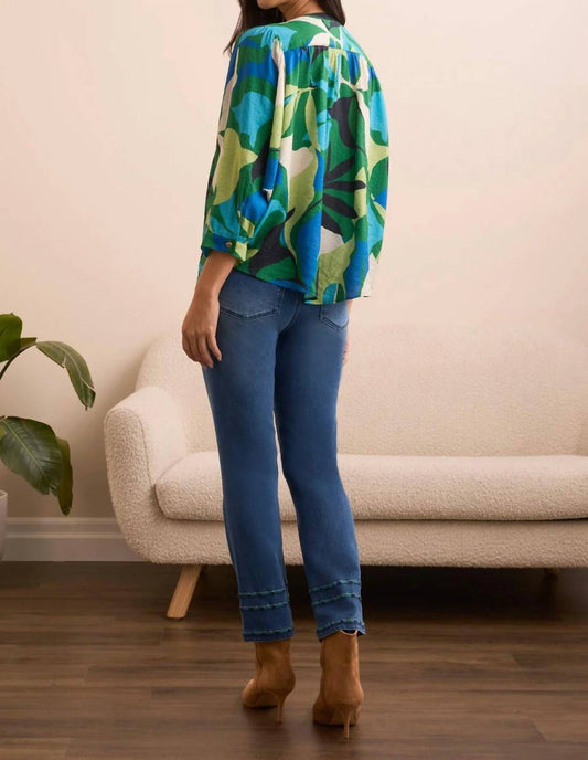 Tribal - Flowy Dolman Sleeve Blouse