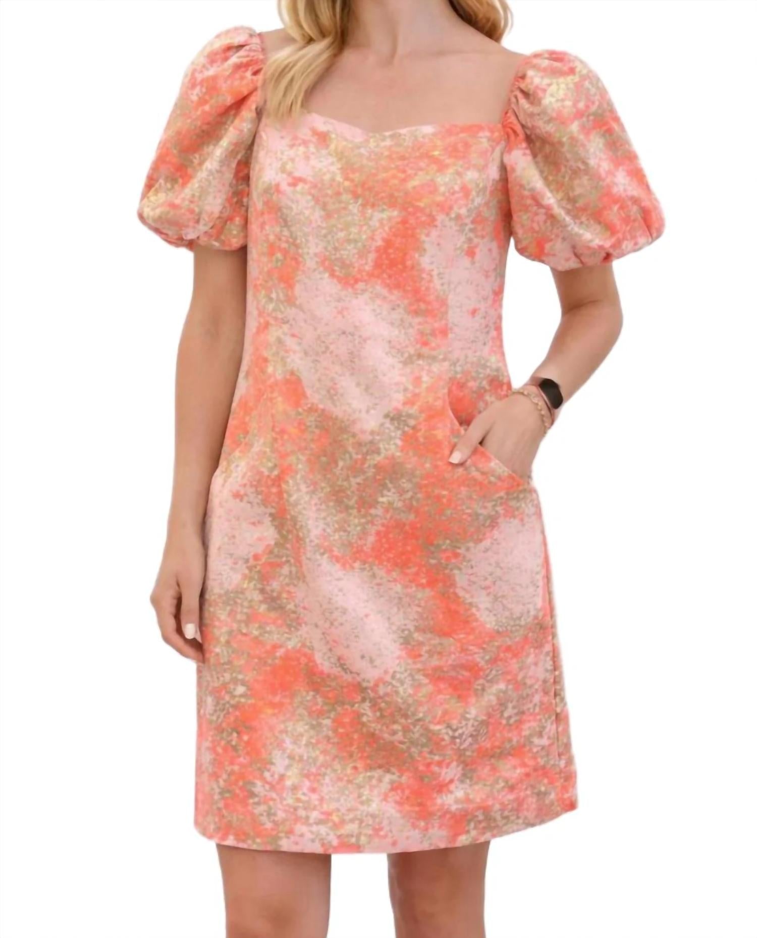 Jade - Puff Sleeve Mini Party Dress