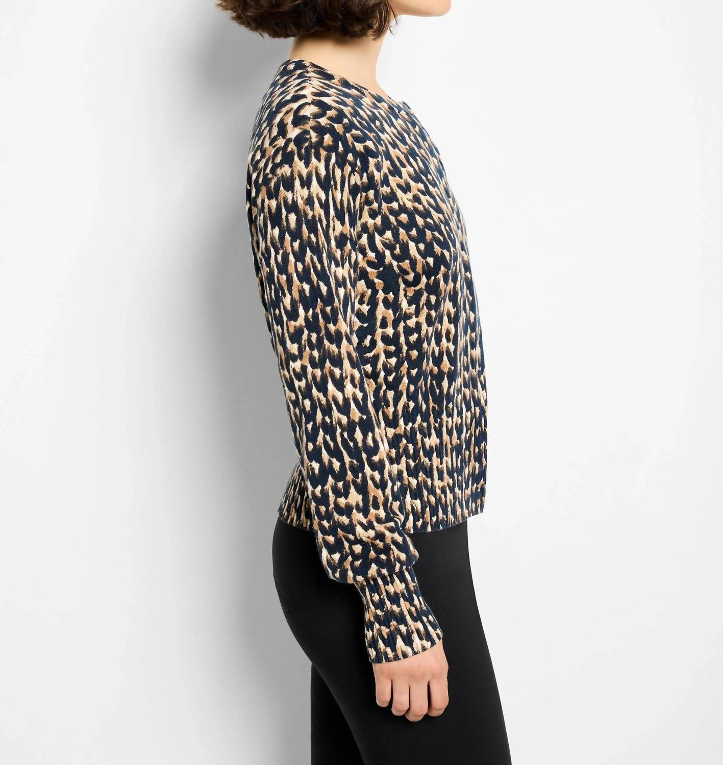 Nic + Zoe - Stitch Print Snap It Up Cardigan