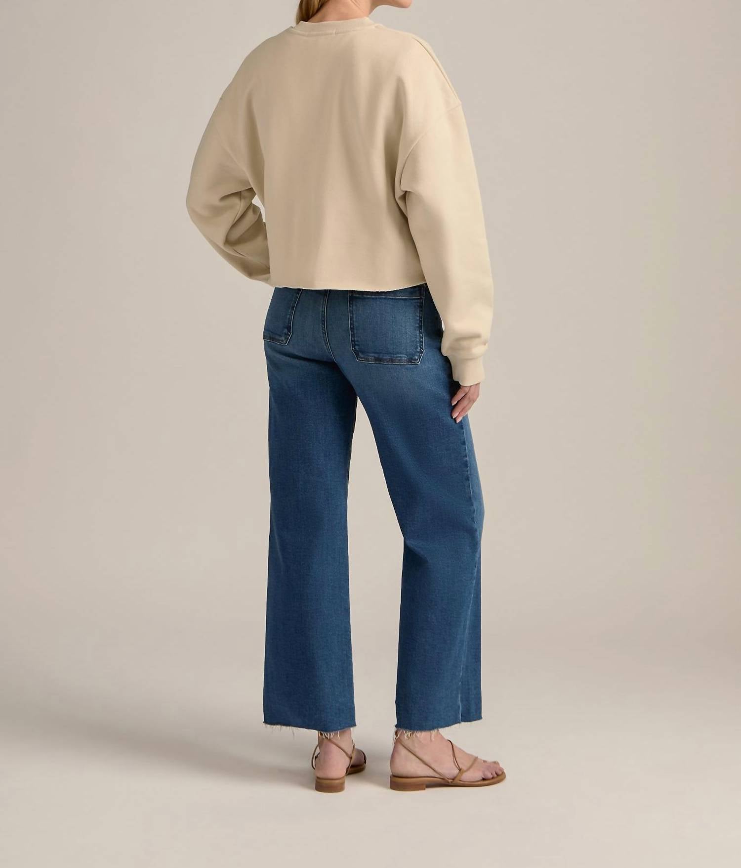 Favorite Daughter - Cropped Collegiate Sweatshirt
