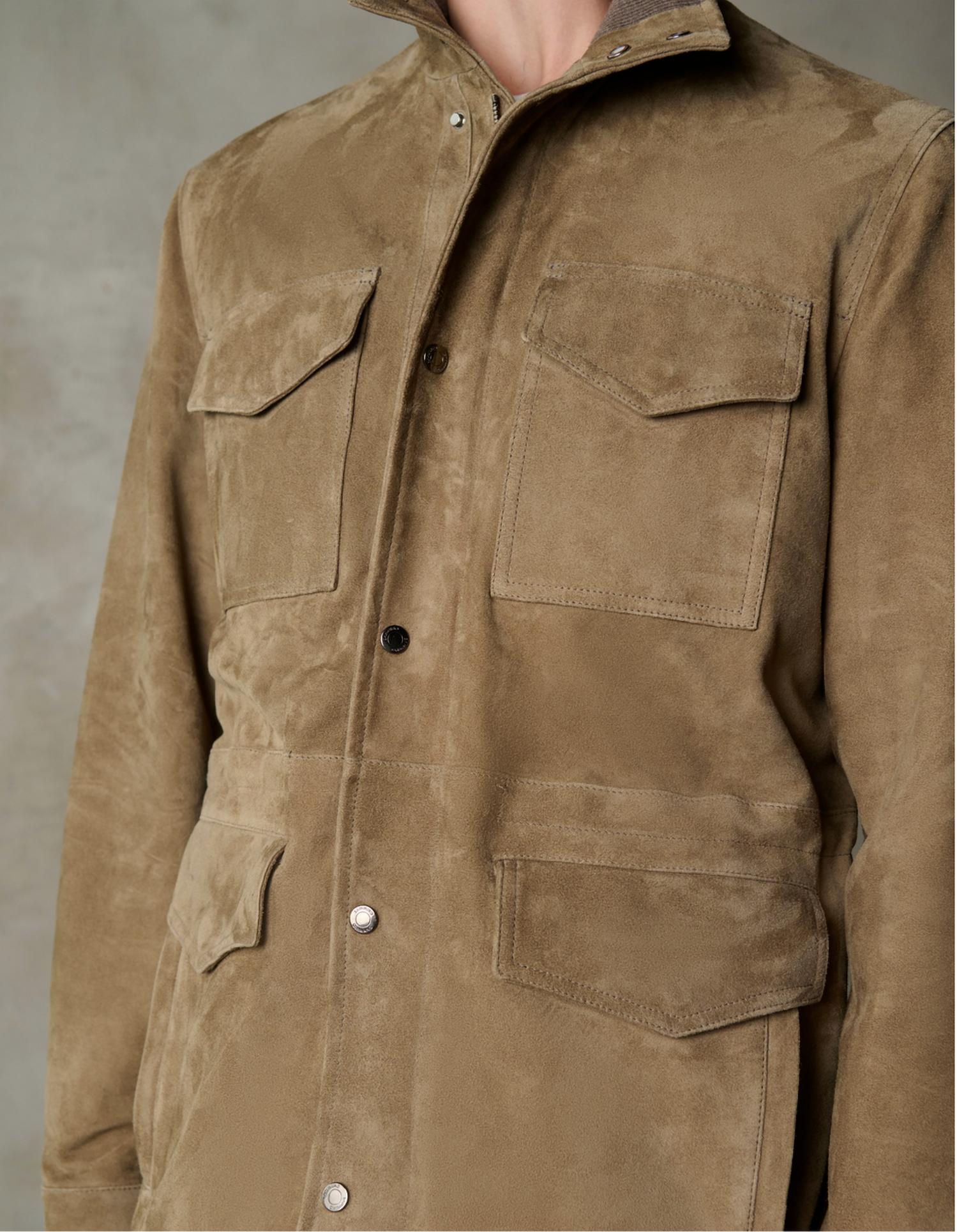 Sannino Napoli - Linen Field Suede Leather Jacket