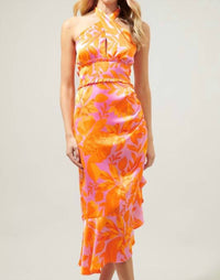 Sugarlips - Tropicanna Halter Midi Dress