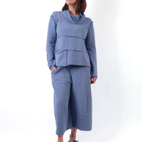 Gerties - Seamed Cowl Neck Long Sleeve Top