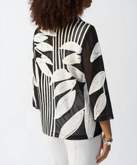 Joseph Ribkoff - Mesh & Satin Soutache Jacket