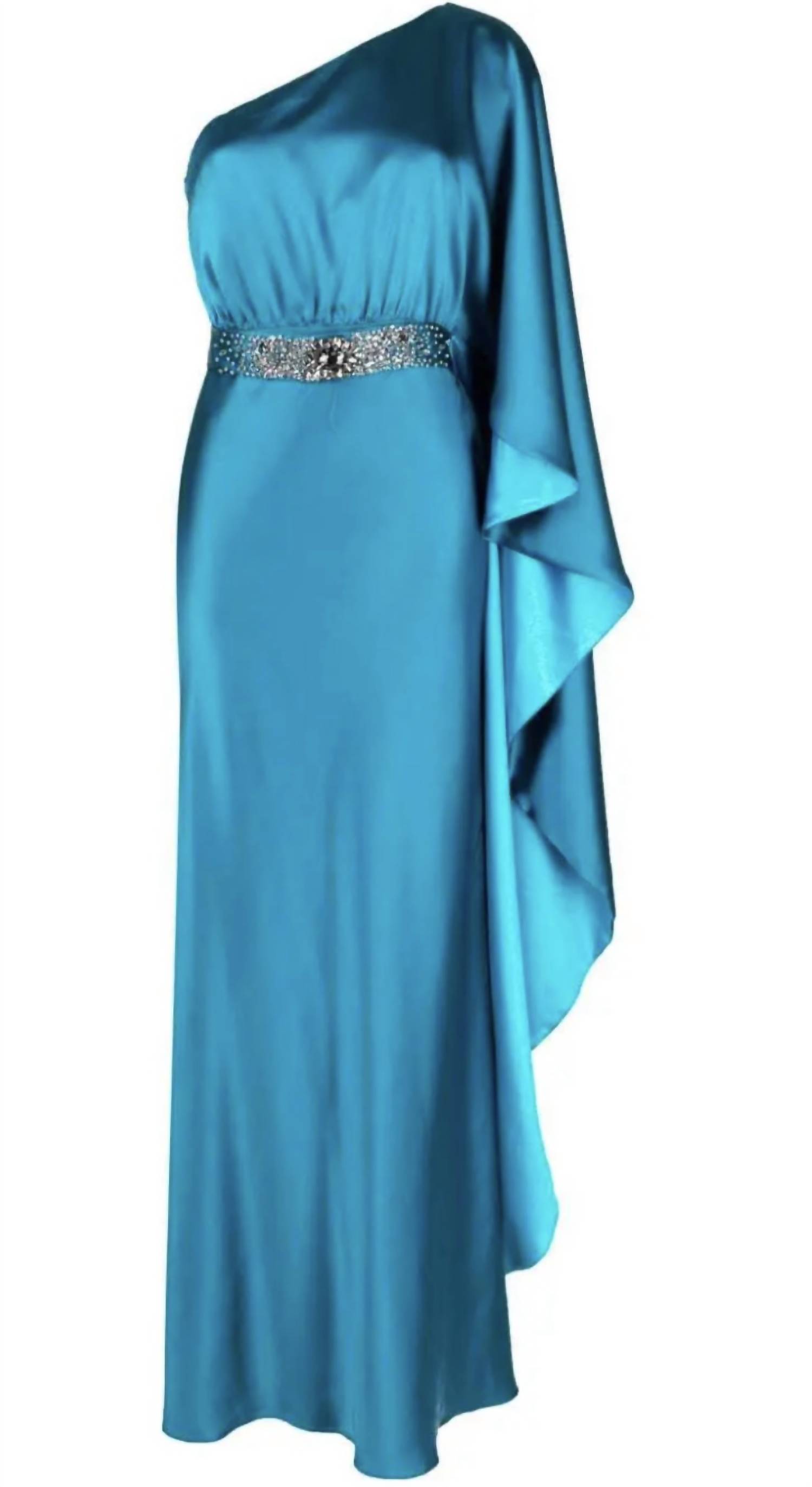 Sachin & Babi - Zahara One-shoulder Satin Gown