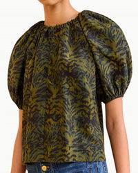 Ulla Johnson - Talie Silk Short Sleeve Blouse