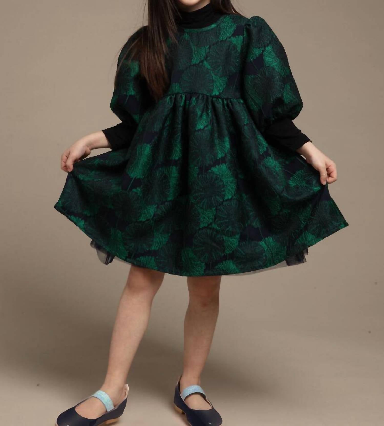 Petite Hailey - JACQUARD BALLOON DRESS