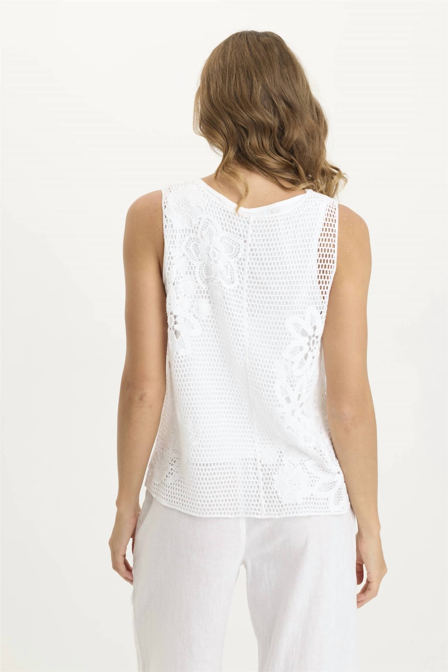 Xcvi - Chariss Crochet Tank