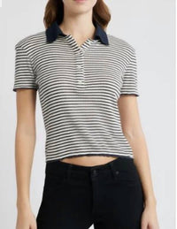 Frame - Pointelle Polo Shirt