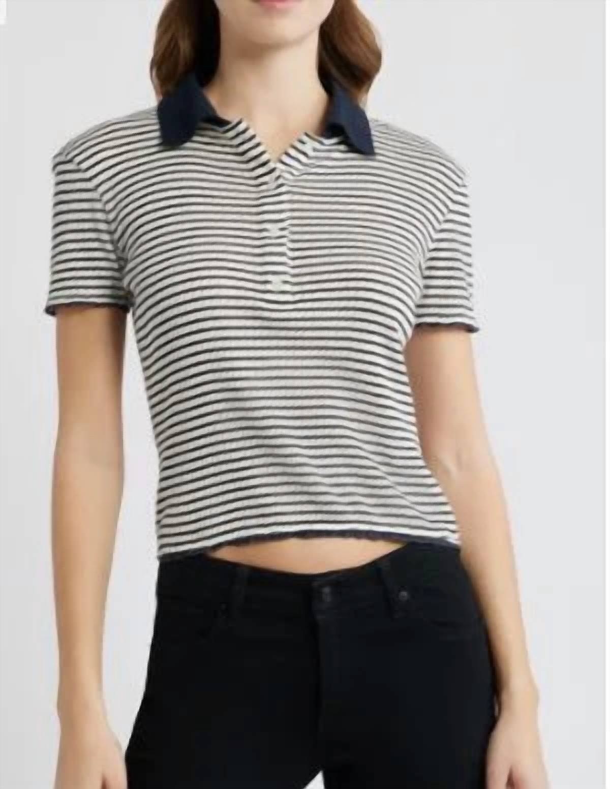 Frame - Pointelle Polo Shirt