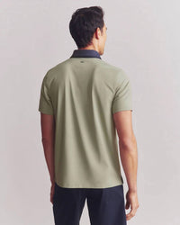 RHONE Golf Sport Polo in seagrass green - men's shirt - alternate view