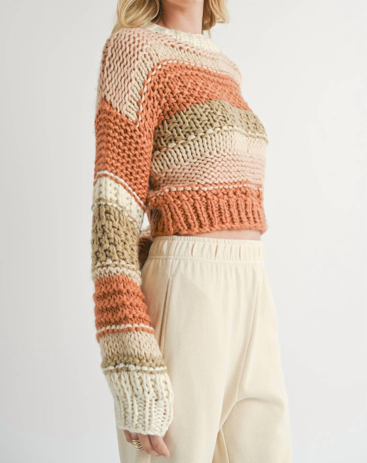 Sadie & Sage - Butter Pecan Chunky Sweater