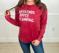 Oat Collective - Camping & Coffee Cotton Long Sleeve Graphic Tee