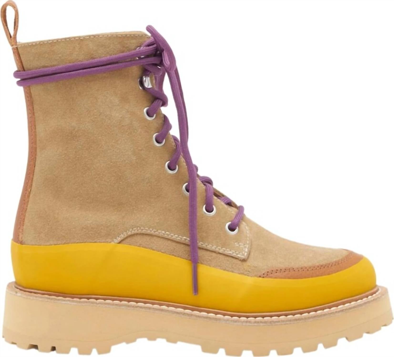 Ulla Johnson Women's Etna Boot in sand - women's shoe - alternate view
