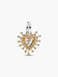 Pandora - Radiant Heart Double Dangle Charm